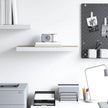 Floating Wall Shelf Oak White Honeycomb MDF 23.6x9.3x1.5 in Modern Minimalist Display Shelf for Home Office Decor