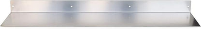 Buhbo Mitus Floating Shelf Wall Mounted (8 inch x 36 inch) Heavy Duty Industrial Modern, Brushed Stainless Steel