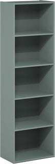 Furinno LUDER Book Shelf, 5-Tier Bookshelf, Bookcase, 9.4