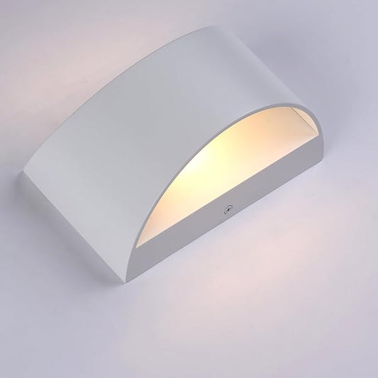 White Modern LED Wall Sconce (with G9 Bulbs) Hardwired Indoor Wall Lights Set of 2 Up and Down Wall Mount Light for Hallways, Bedrooms, Hallways, Living Room 3000K Warm White