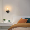 1-Light Bathroom Black Vanity Light Matte Black Wall Sconce Vintage with Clear Glass Shade, Hallway Light Fixture Sconces Wall Lighting