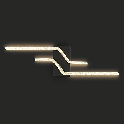 Modern Vanity Light Black 6000k LED Indoor Wall Lamp Acrylic Wall Light Fixture for Bedroom Living Room Hallway.
