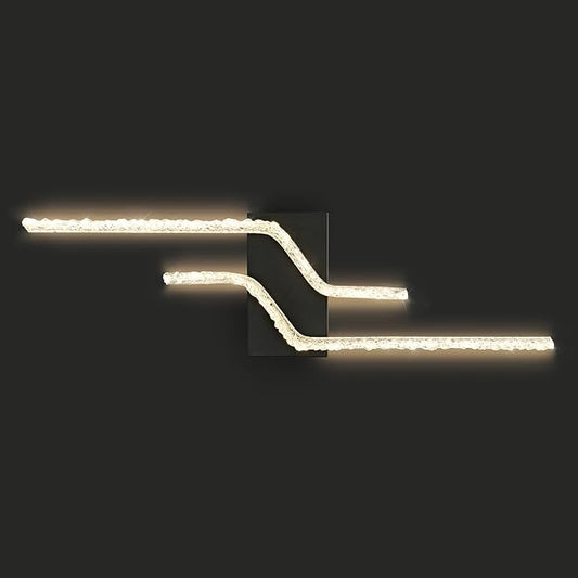 Modern Vanity Light Black 6000k LED Indoor Wall Lamp Acrylic Wall Light Fixture for Bedroom Living Room Hallway.