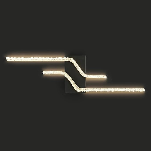 Modern Vanity Light Black 6000k LED Indoor Wall Lamp Acrylic Wall Light Fixture for Bedroom Living Room Hallway.