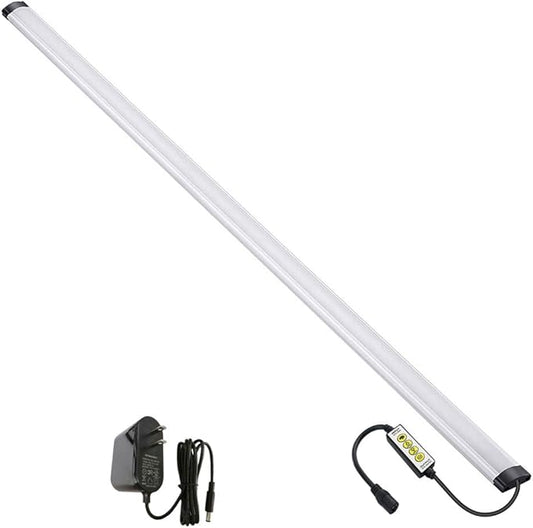 Dimmable Under Cabinet Lighting, RGB LED Light Bar, Inline Control Lamp, Multicolor Under Counter Lights for Desk, Room, Cupboard, Hallway, Shelf, Closet (36 Inch)