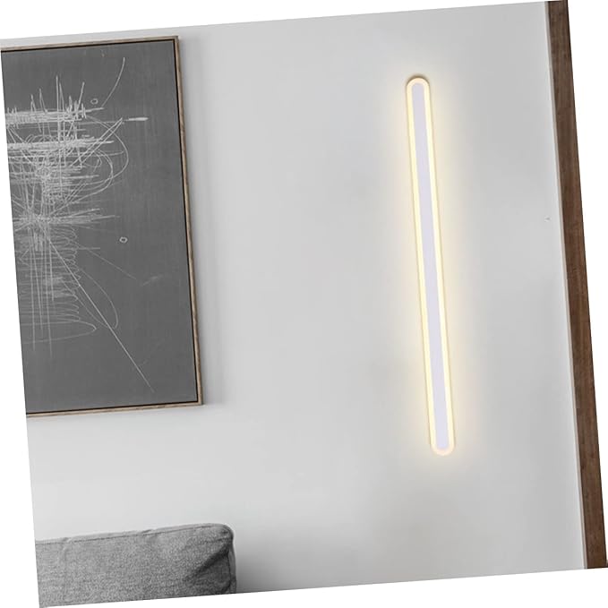 Modern LED Wall Light Fixture Minimalist Backdrop Light for Bedroom Living Room Corridor Durable Iron Construction Warm Light Home Decoration