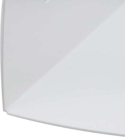 Floating Shelf,Metal White Half Round Hanging Display Floating Shelves,Wall Mounted Display Stand for Home Décor, Bathroom, Kitchen, Bedroom