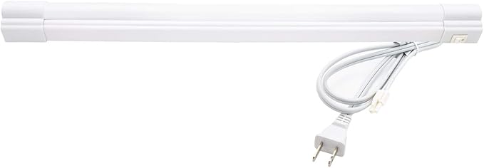 Maxxima 18 inch LED Under Cabinet Light - 900 Lumens Warm White 3000K, Undermount Strip Lighting for Kitchen, Closet, and Bedroom, On/Off Switch, Plug in