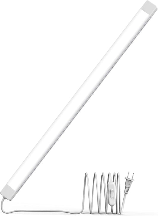 ASOKO 25Inch Under Cabinet Lights,Plug and Play Under Counter Lighting,6000K Cool White with 1000LM Super Bright,ETL Light Bar with ON/Off Switch for Kitchen,Under Desk,Workbench