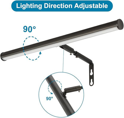 Plug in LED Picture Lights for Paintings, 16inch 3000K Adjustable Art Light Gallery LED Wall Light Wall Sconces for Display Art Work, Oil Rubbed Bronze Finish, 6W CRI90+, ETL