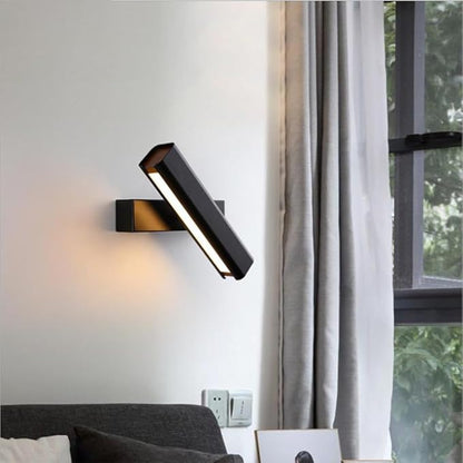 Linear Adjustable Wall Light Modern 4W LED Warm Light Wall Sconce Indoor 360° Rotation Wall Mounted Light Fixture, Aluminum Picture Lights for Gallery, Bedroom, Corridor (22cm/8.66")
