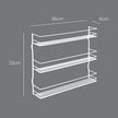 Metaltex Pepito 3-Tier Spice Rack – Wall-mounted Kitchen Storage Shelf for Seasonings and Condiments - Polytherm Lava, 36 x 8 x 32 Centimeters