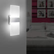 ChangM Modern Wall Sconce 12W, Set of 2 LED Wall Lamp Cool White Acrylic Material Hardwired Wall Mounted Wall Lights