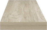 Set of 4 Oak Floating Wall Shelves, Honeycomb MDF with Metal Brackets, Modern Minimalist Design for Home Decor and Storage, 31.5x9.3 Inches, 22 lbs Capacity Each, Warm Oak