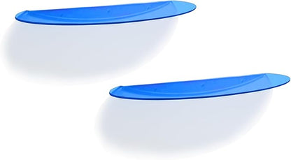 SetGame 2-Pack 24 Inch Acrylic Wall Shelves Wall Decor Wall Mounted, Floating Bookshelves Wall Ledge Shelf, Acrylic Shelves for for Action Figures Display, Room Décor, Space Saving, Items Organizer