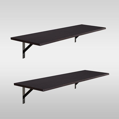 DINZI LVJ Long Wall Shelves, 39.4Inch Wall Mounted Shelves Set of 2, Extra Large Wall Storage Ledges with Sturdy Metal Brackets for Living Room, Bathroom, Bedroom, Kitchen, Espresso