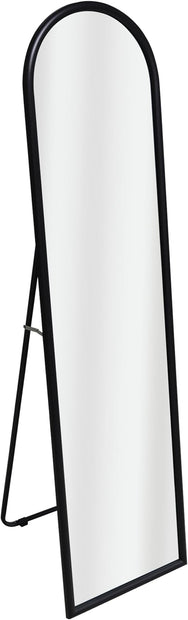 Americanflat 15x59 Arched Mirror with Stand- Large Hanging Mirrors with Durable Frame - Modern Mirror for Bathroom, Bedroom, Living Room - Mirrors for Wall Display and Home Decor - Black