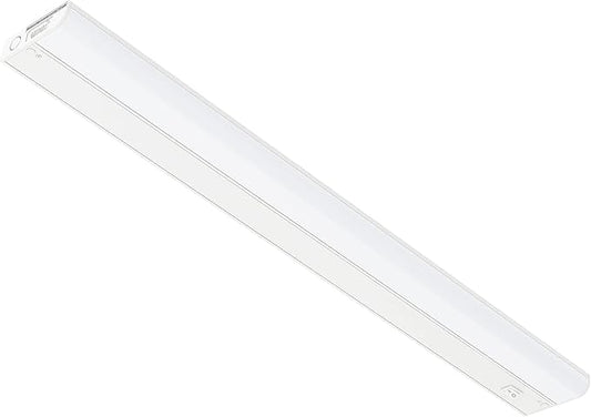 GETINLIGHT Inlight 30-inch Hardwired Only LED Under Cabinet Lighting, Soft White(3000K), Dimmable, Matte White Finished, ETL Listed, IN-0201-14-WH