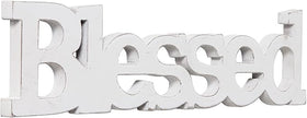 Farmhouse Wood Blessed Sign for Table 15