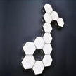 Hexagon Lights, Minimalist White Touch Night Light, Center Touch-Sensitive Wall Panels, Hex Light with USB-Power for Autism, Game Room Decor, Party (6)