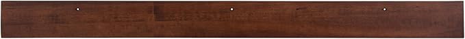Kate and Laurel Levie Modern Floating Wall Shelf Picture Frame Holder Ledge, Dark Walnut Brown