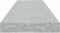 Concrete Grey Floating Wall Shelf with Honeycomb MDF and Metal Frame, 31.5 x 9.3 x 1.5 Inches, Modern Minimalist Shelf for Home Office Decor, Invisible Mounting, Sturdy