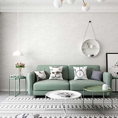 Cohoo Home Silk White Wallpaper Peel and Stick Contact Paper White Textured Contact Paper for Cabinets Self Adhesive Removable Wallpaper for Bedroom Wall Sticky Waterproof Shelf Liner 15.7inW 197inL