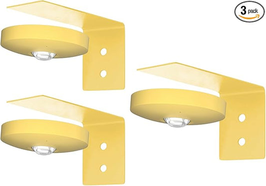 Rechargeable Picture Lights for Wall,Under Cabinet Lighting,1500mAh Rechargeable Battery Operated Picture Frame Lights for Kitchen, Closet, Shelf - 3 Color Temps & 13 RGB (3 Packs Gold)