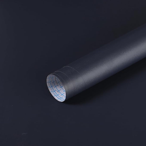 Peel and Stick Wallpaper - Navy Blue, Dark Blue Contact Paper for Cabinets, Bathroom, Bedroom, Kitchen Cabinet - Removable, Self-Adhesive Wallpaper - 17.3" x 197" Solid Color