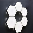 Hexagon Lights, Minimalist White Touch Night Light, Center Touch-Sensitive Wall Panels, Hex Light with USB-Power for Autism, Game Room Decor, Party (6)