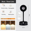 2200mAh Motion Sensor Picture Spotlight Painting Light, LED Wall Sconce, Night Light Lamp, Rechargeable Battery Operated 3 Color & Dimmable Magnetic 360° Rotation with Remote (Black, 1 Pcs)