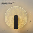 Acrylic Wall Lamp Modern Bedroom Bedside Lamp Minimalist Corridor Aisle Stair Light Study Living Room Background Wall Sconces Indoor Decoration (Round)