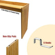 Bamboo Over the Stove Spice Shelf for Kitchen Storage, 31.5