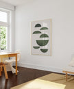 Nationcog Modern Watercolor Green Beige Minimalist Art, Mid-Century Contemporary Wall Decor, Large Abstract Retro Home Accent, Handmade Gift (Unframed) (11x14)