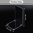 MerryNine Acrylic Book Ends 20pcs for Shelves, Clear Bookends for Shelves, Book end Organizer, Book Holder Stand Decorative, Book Stoppers for Heavy Duty Books (7.08