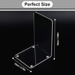 MerryNine Clear Book Ends 2pcs, Acrylic Bookends for Shelves, Non-Slip Bookend Decorative for Heavy Duty Book, Books Holder Stopper for Kids, Bookshelf Dividers Books Organizer for Office Home School