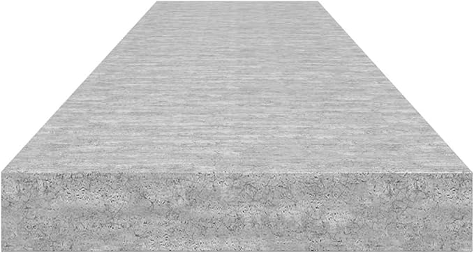 Concrete Grey Honeycomb MDF Floating Wall Shelf with Invisible Mounting System for Modern Interiors, 4-Piece Set, Minimalist Design, Durable Storage Solution
