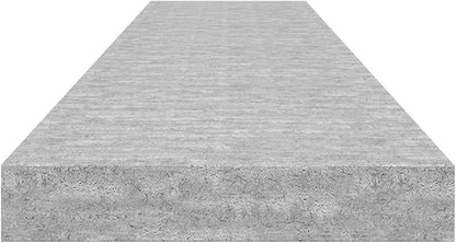 Concrete Grey Honeycomb MDF Floating Wall Shelf with Invisible Mounting System for Modern Decor and Storage