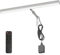 Plug in Picture Lights for Wall, 16 inch Dimmable LED Art Light with Remote, 3 Colour Temperature Gallery Painting Wall Light for Picture Display Dartboard Art Work (Nickel)