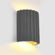 ZEROUNO Modern LED Wall Sconces Wall Lighting,Gray Resin Indoor Hardwired Sconce Light Fixtures Up and Down Wall Mount Light Lamp for Living Room Bedroom Bedside Hallway with G9 Bulb