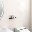 Danpoo Small Floating Shelf for Wall Storage, Mini Display Shelf for Collectibles, Metal Wall Shelf for Bathroom/Living Room/Kitchen/Bedroom(Black, 8