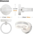 LED Wall Sconces Set of Two with ON/Off Switch, White Rotatable Hardwired Wall Light Fixtures, Built in USB Charging Port, Modern Wall Decor for Bed Lighting.