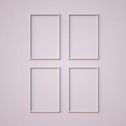 NeatiEase 4 Set Peel and Stick Wall Molding Trim Kit, 16" x24" Premade Wainscoting Panels, Self Adhesive Moulding Panel for Interior Walls Picture Frame