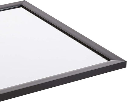 Amazon Basics Rectangular Wall Mount Mirror for Bedroom, Living Room, Entryway, Standard Trim, 20" x 28", Black