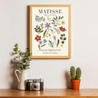 Abstract Matisse Wall Art Decor,Unframed Flower Market Print Posters Set of 3,12x16in Green Quality Canvas Paintings for Home Decoration in Bathroom,Living Room,Bedroom