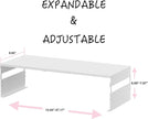 Adjustable Metal Bedside Shelf – Stackable Shelf for Bedroom, Living Room, Office, Space-Saving Storage Organizer, Easy Assembly，Sleek Matches Any Decor（2PACKS/White