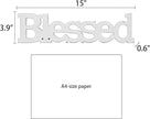 Farmhouse Wood Blessed Sign for Table 15