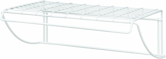 ClosetMaid 8278 18-Inch Wide Laundry Utility Hanger Shelf, White