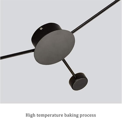 LED Wall Sconce Mid-Century Wall Lamp Lighting Fixture Black Finish丨Acrylic Indoor Modern Wash Wall Spot Light丨Wall Mount Lamps for Living Room Bedroom Hallway Home Room Decor (2 Light3000K)
