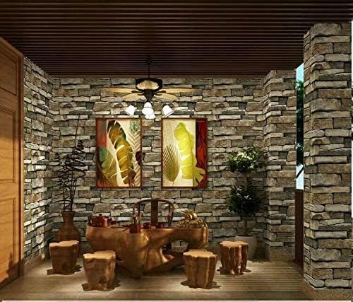 Rock Peel and Stick Wallpaper - Self-Adhesive & Removable Wallpaper Stone Decorations Contact Paper 17.7